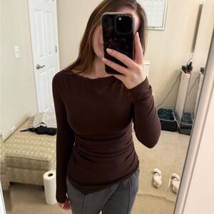 OGL Chocolate Long Sleeve Top